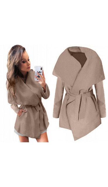 Напівпальто жіноче кашемірове на запах