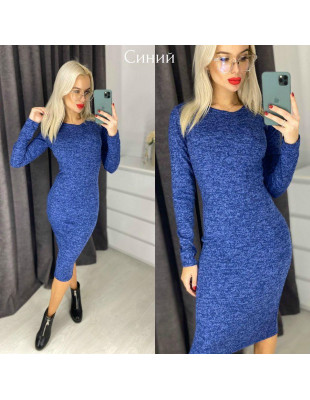 Сукня жіноча тепла футляр з довгим рукавом ангора софт