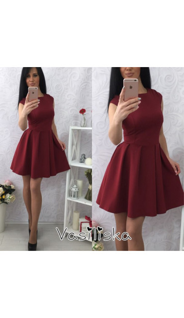 Платье пишное  складка 42 44 46 48 50 Р