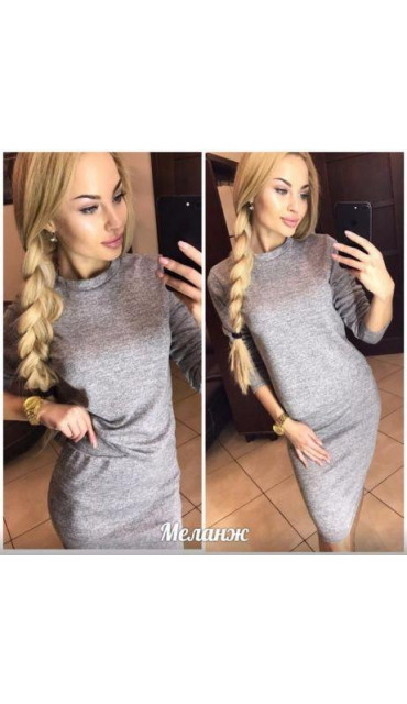 Костюм жіночий теплий спідниця кофта ангора софт 42 44 46 48 50 Р